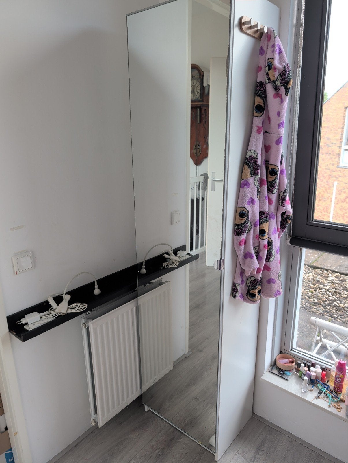 Ikea spiegelkast met 5 schappen - 50x201x38 cm, Ophalen, Met plank(en), 200 cm of meer, 50 tot 100 cm