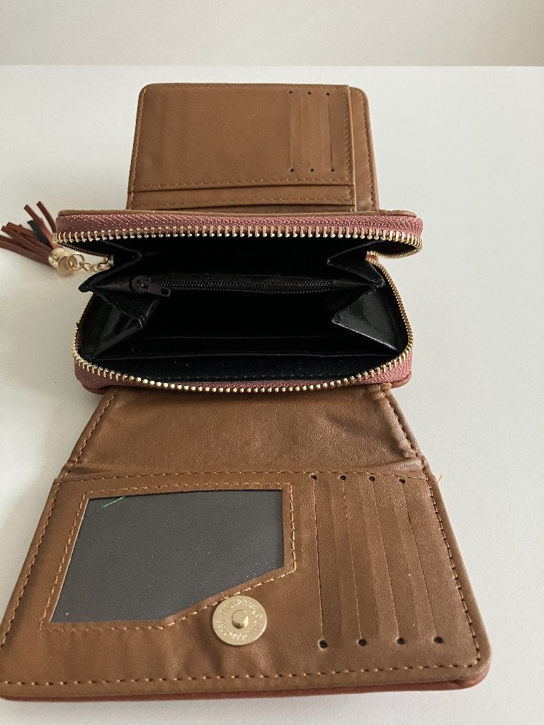NIEUWE luxe dames portemonnee bruin van 14,99 voor 4,99, Ophalen of Verzenden, Nieuw, Bruin