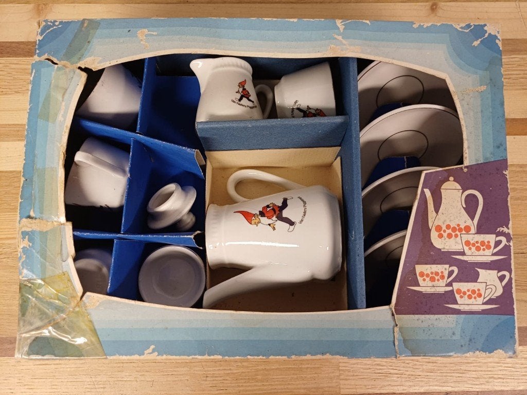 Kinderservies Van Nelle's Piggelmee, Antiek en Kunst, Antiek | Servies compleet, Ophalen of Verzenden