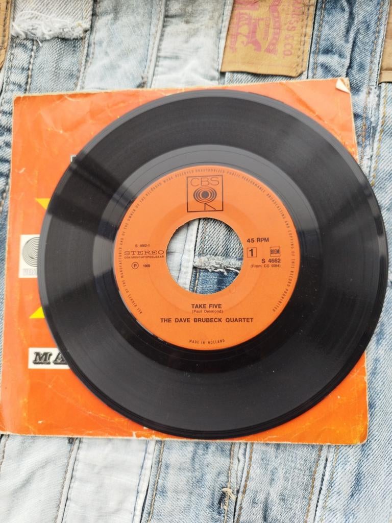 The Dave Brubeck Quartet - Take Five vinyl single, Ophalen of Verzenden