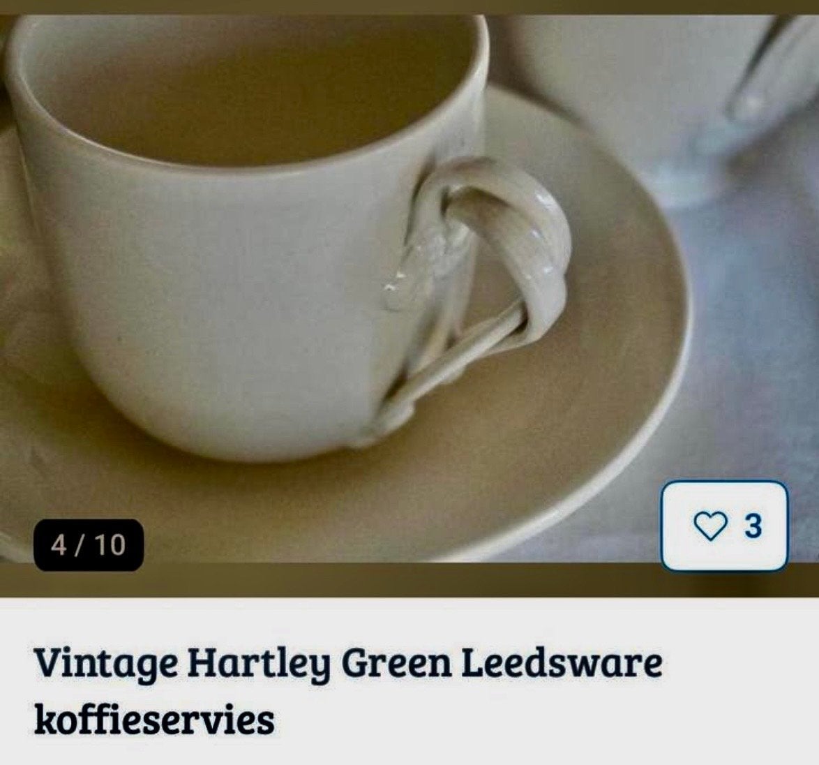 Hartley Green Leedsware Schotel - Vintage Servies, Ophalen of Verzenden