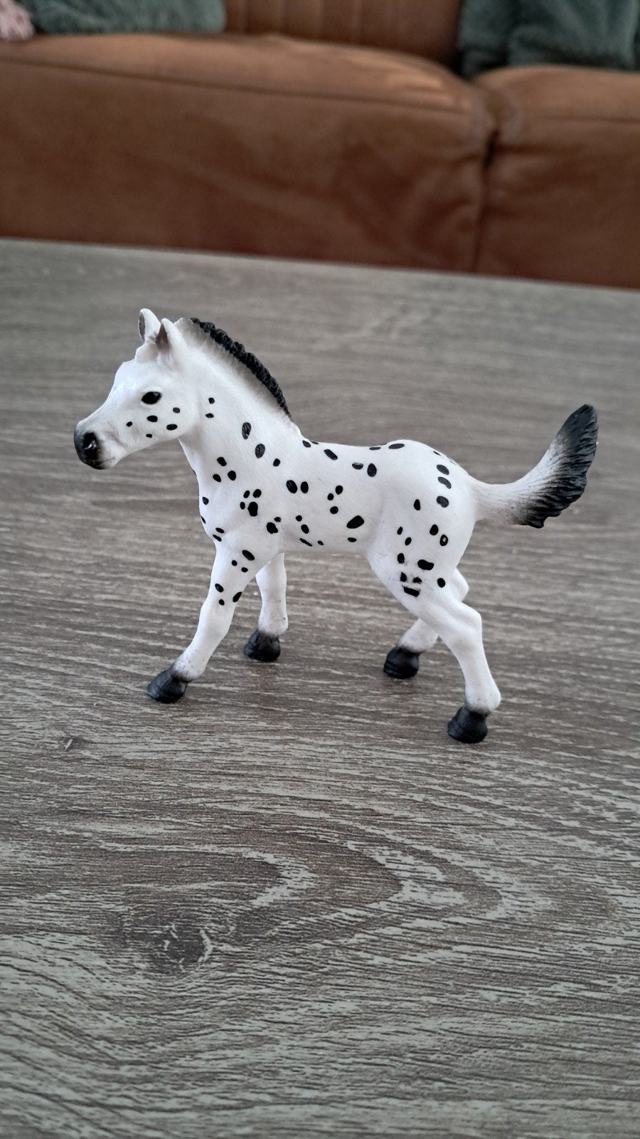 Schleich Appaloosa Veulen - Wit met Zwarte Vlekken, Kinderen en Baby's, Speelgoed | Actiefiguren, Zo goed als nieuw, Ophalen of Verzenden