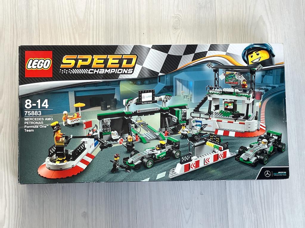 Lego 75883 - Mercedes-AMG Formula One Team - Speed Champ '17, Lego, Zo goed als nieuw, Compleet, Complete set