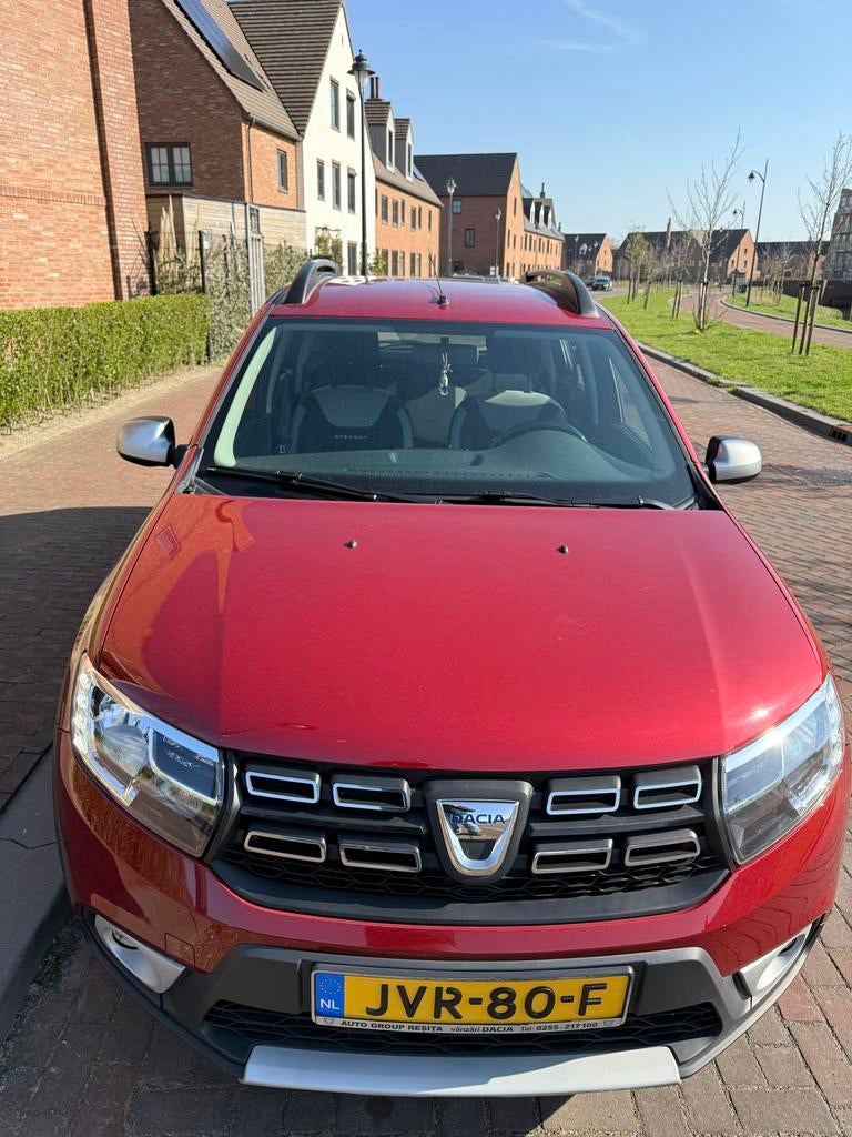 Dacia Sandero 0.9 Tce 90pk EasyR(Automaat) Stepway 2019 Rood, Auto's, 898 cc, Stof, 1090 kg, 14 km/l