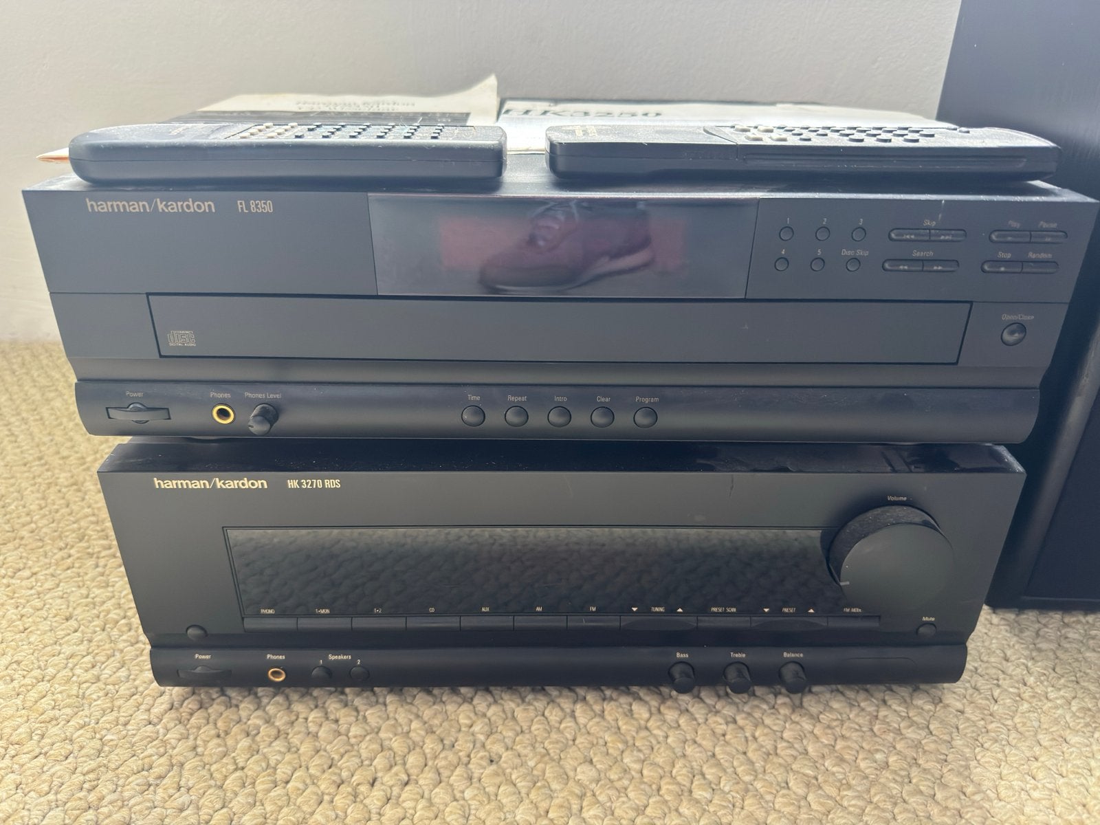 Harman Kardon HK 3250 Receiver & FL8350 CD-wisselaar, Overige merken, Gebruikt, Ophalen of Verzenden, Minder dan 60 watt
