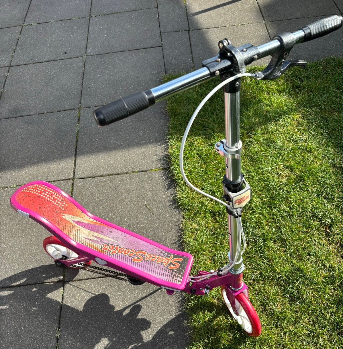 Gereviseerde nette Space Scooter X580 Ste roze met glitter, Ophalen of Verzenden, Zo goed als nieuw
