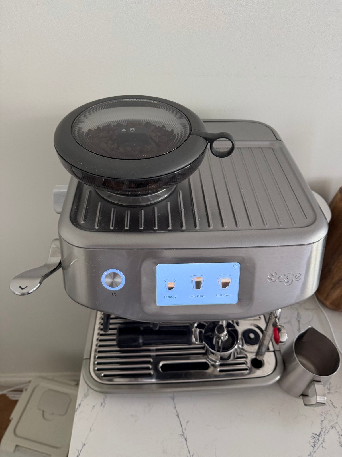 Foto 7 van Sage Barista Touch Impress Cold Steel - Zo goed als nieuw