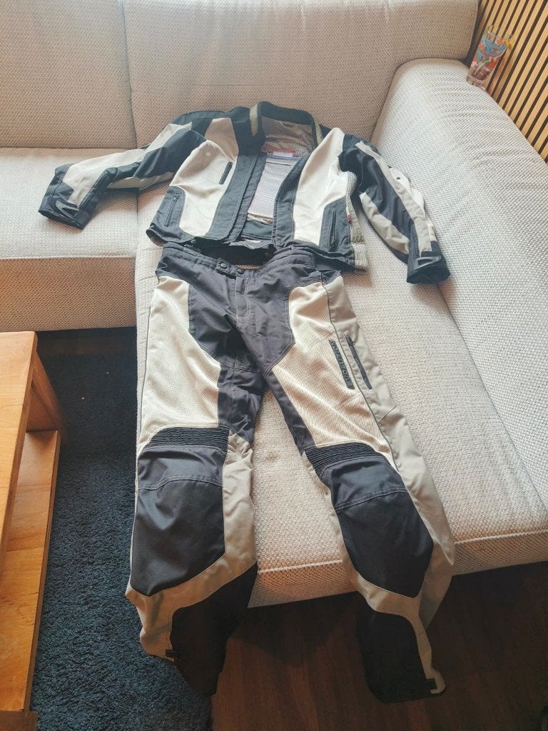 Motorpak Evolution zomer – jas XL broek L – alle protectors, Ophalen, Evolution Motorsport, Tweedehands, Heren