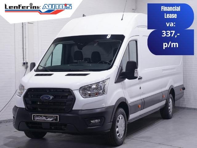 Ford Transit 2.0 TDCI 130 pk L4H3 Navi, Camera 270 Graden De, Auto's, Voorwielaandrijving, Stof, Wit, 14 km/l