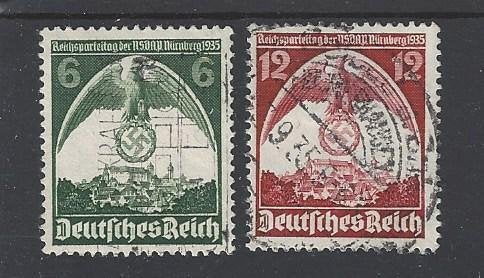 Historie Duitse Rijk, postz. 7de Nürnberger Parteitag 1935, Verzenden, Overige soorten, Duitsland, Overige typen