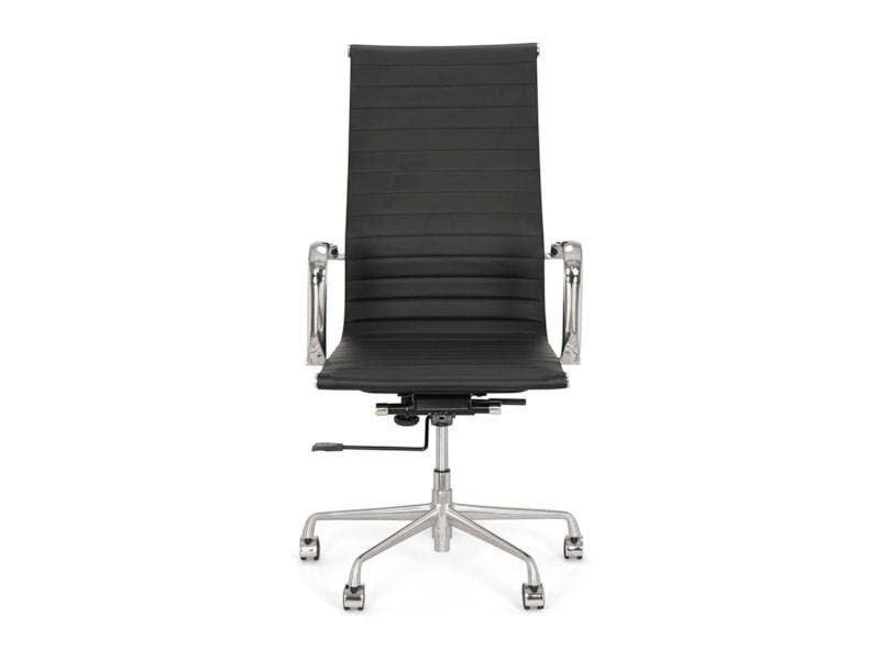 Bureaustoel Jordan 4, PU leder Zwart , Alu gepolijst frame, Huis en Inrichting, Bureaustoelen, Nieuw, Bureaustoel, Zwart, Ergonomisch