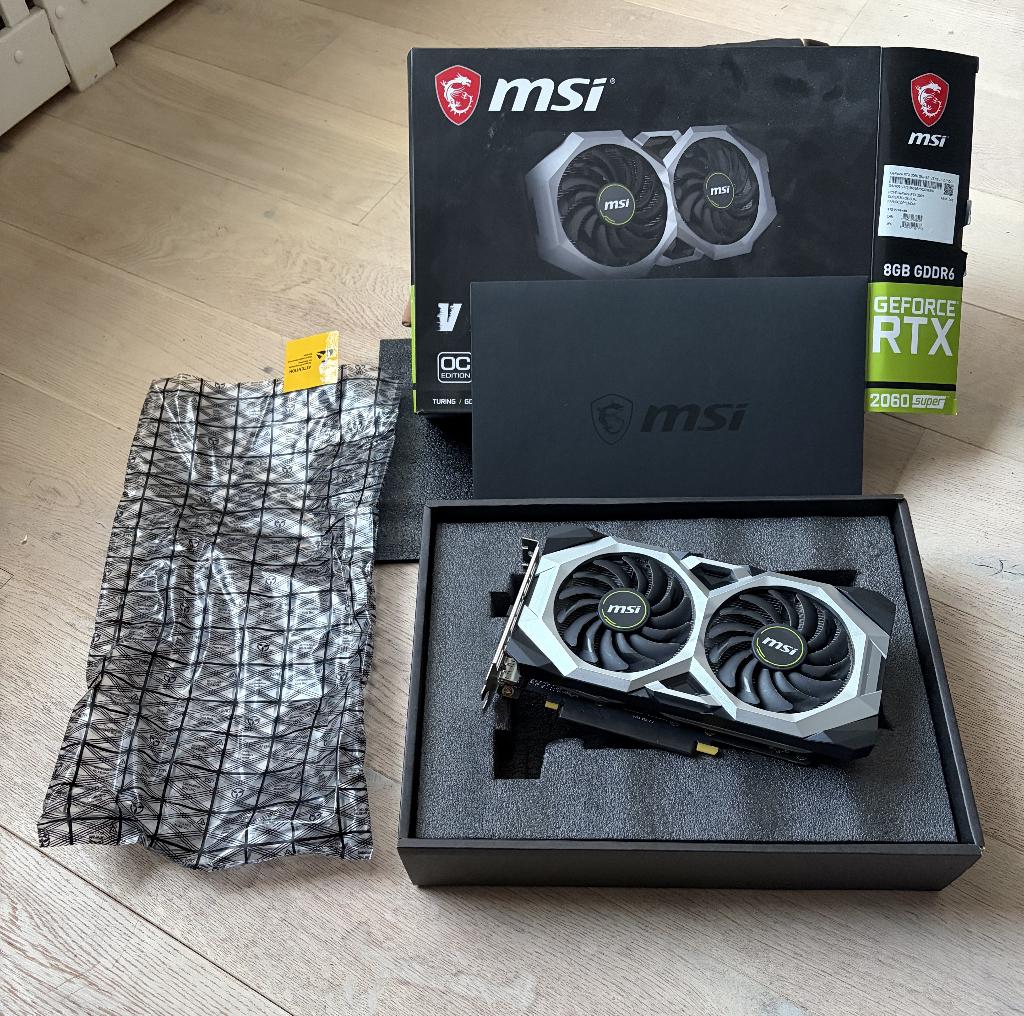 MSI GeForce RTX 2060 SUPER VENTUS GP OC, Computers en Software, Videokaarten, PCI-Express 3, Gebruikt, GDDR6, Ophalen of Verzenden