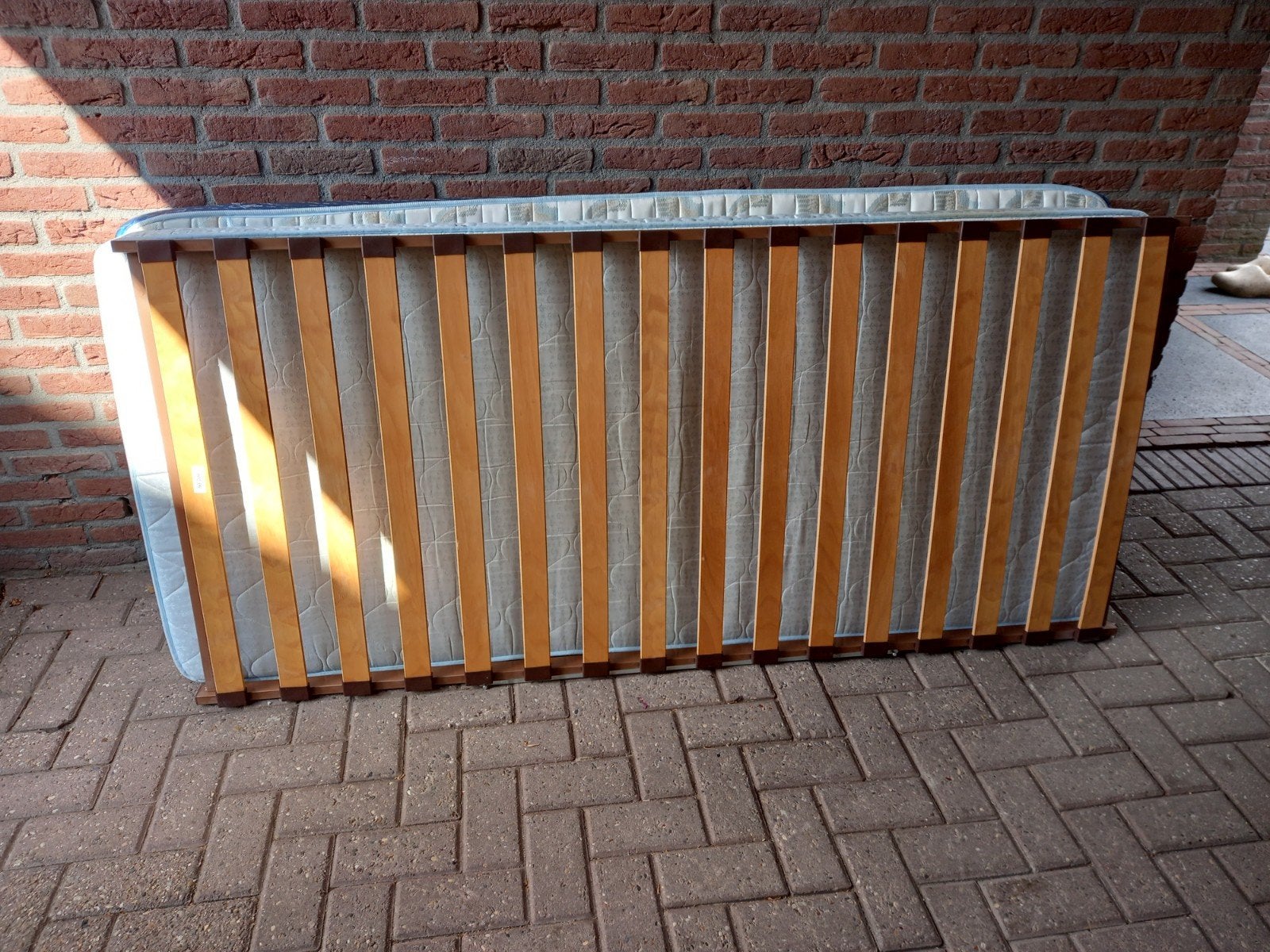 gratis 1 persoonsbed, Ophalen, Gebruikt, Eenpersoons, 90 cm