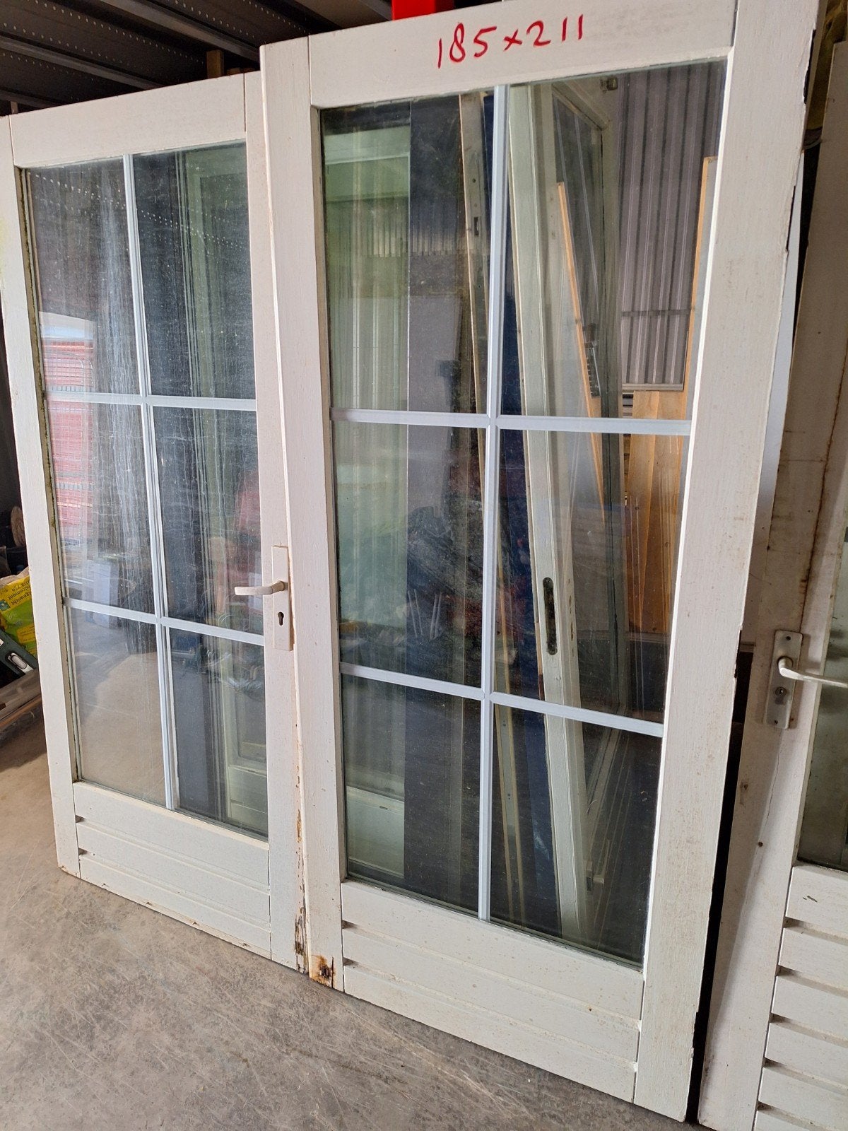 te koop tuindeuren, Ophalen, Gebruikt, Buitendeur, 200 tot 215 cm
