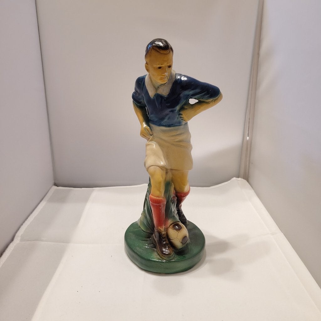 beeld voetballer, Overige typen, Overige onderwerpen, Gips, Ophalen of Verzenden