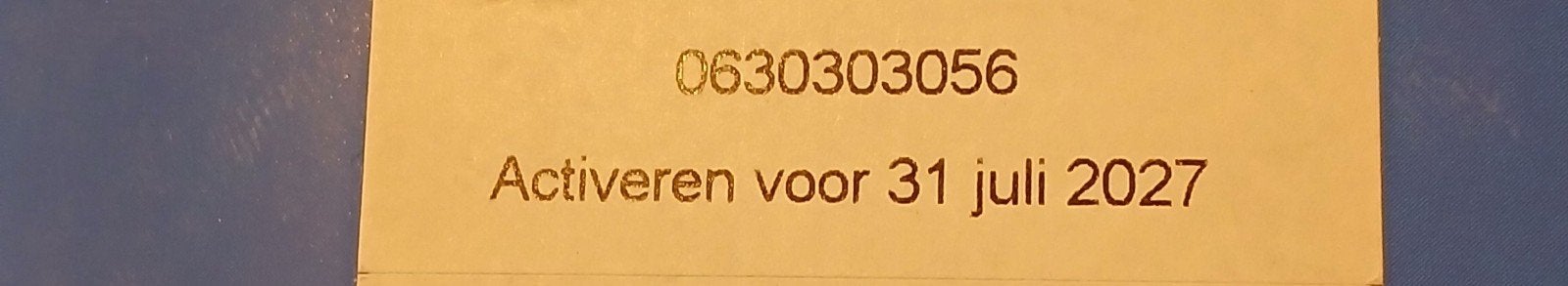 MOOI NUMMER LEBARA PREPAID 06-30-30-30-56 << TOP NUMMER, Telecommunicatie, Prepaidkaarten en Simkaarten, Nieuw, Simkaart, KPN