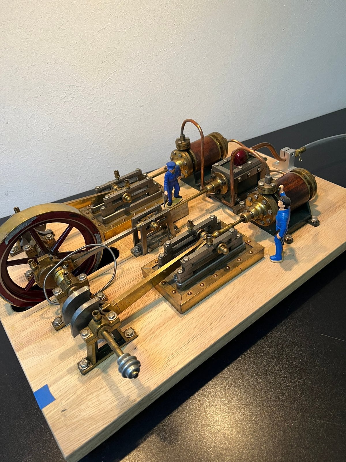 2 cilinder liggende stoommachine!, Ophalen of Verzenden, Gebruikt, Groter dan 1:32