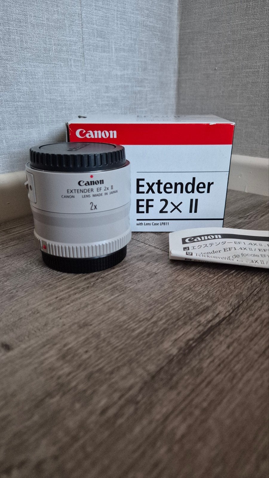 Extender EF 2x II, Ophalen, Canon, Zo goed als nieuw, Lensdoppen