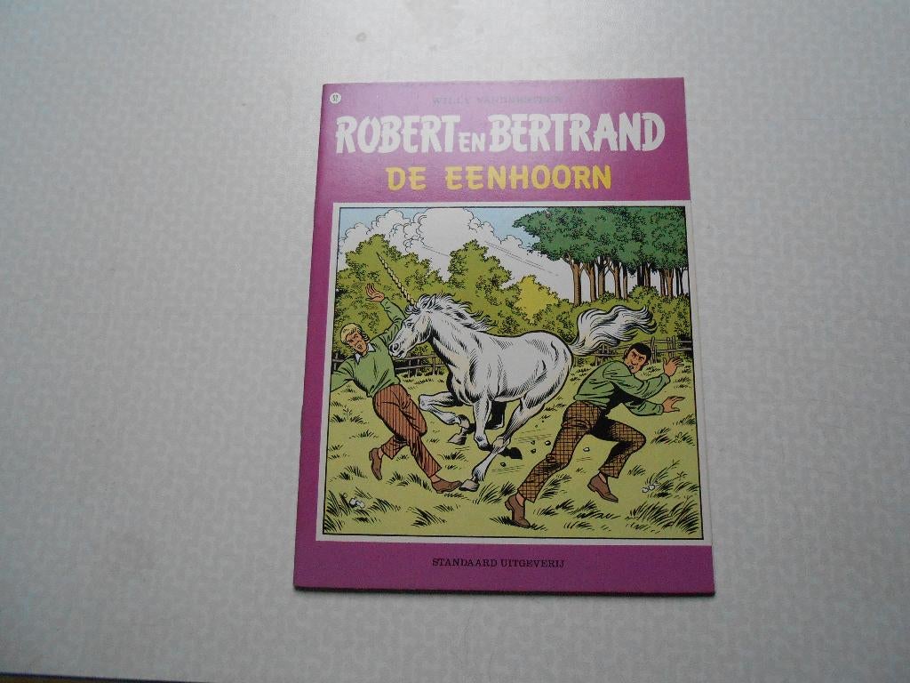 Robert en Bertrand 52 De eenhoorn 1983 1 ste druk. , Eén stripboek, Ophalen of Verzenden, Nieuw