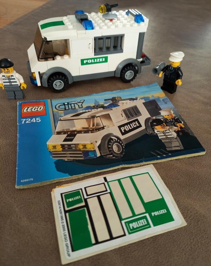 Lego City 7245 politiebus, Kinderen en Baby's, Speelgoed | Duplo en Lego, Compleet, Lego, Ophalen of Verzenden, Complete set