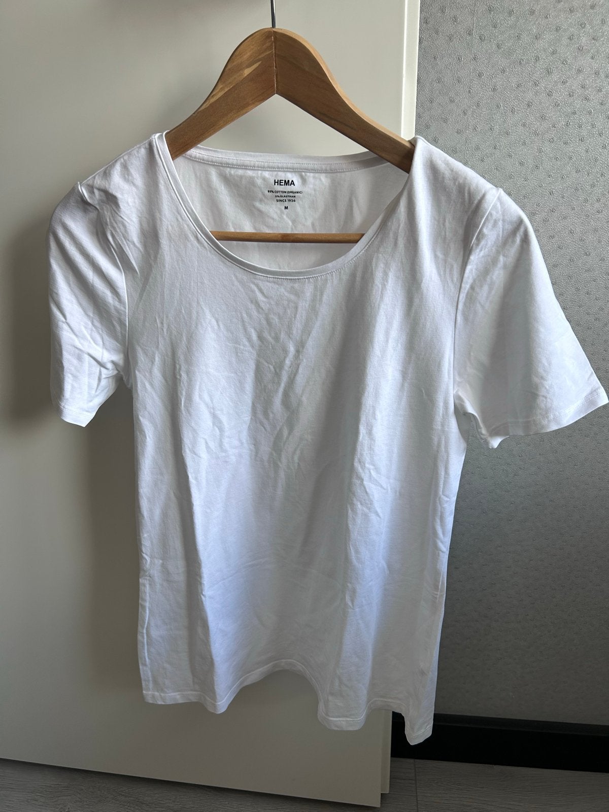 Hema wit T-shirt maat M, Kleding | Dames, T-shirts, Zo goed als nieuw, Maat 38/40 (M), Wit, Korte mouw, Ophalen of Verzenden