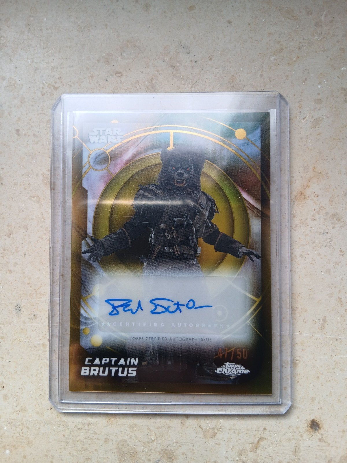 star wars trading card handtekening topps, Verzamelen, Ophalen of Verzenden