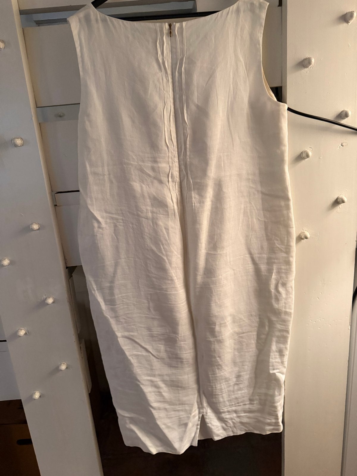 Marina Rinaldi Linnen Jurk XXL met Split, Wit, Maat 46/48 (XL) of groter, Ophalen of Verzenden, Zo goed als nieuw