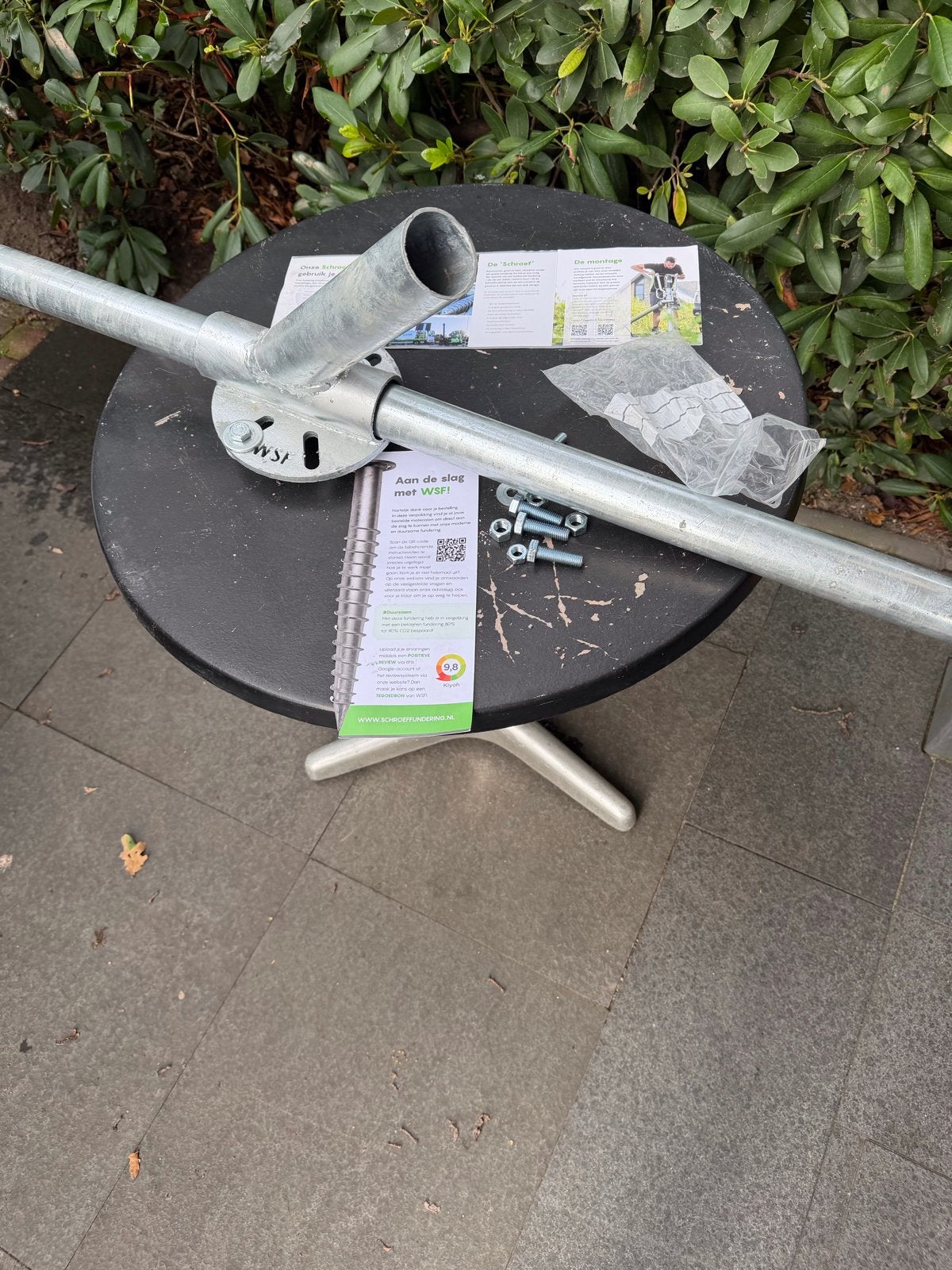 Y-sleutel voor schroef-funderingspalen (incl. hefboom), Ophalen of Verzenden, Gebruikt, Sleutel/ratel