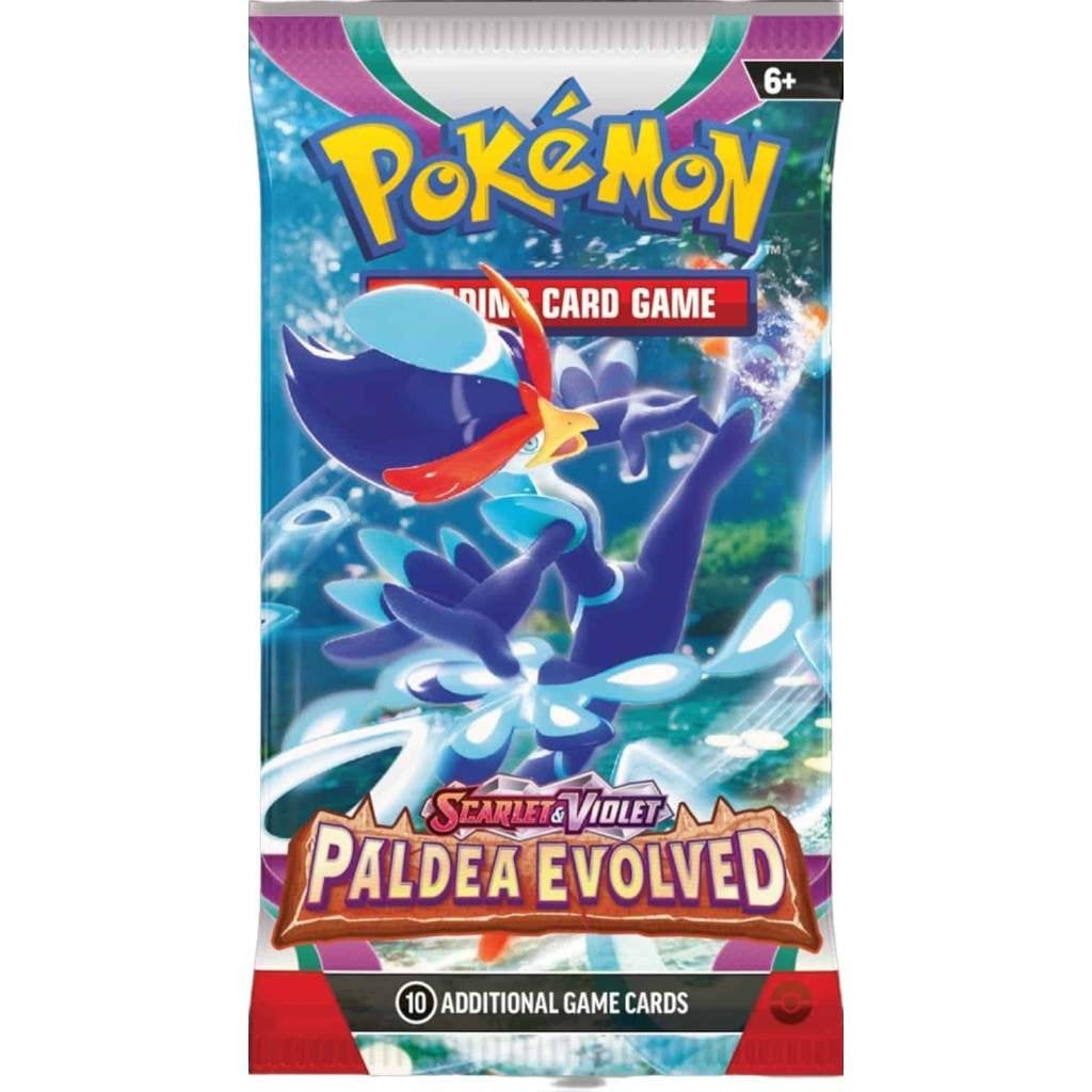 Pokémon Paldea Evolved Booster Pack, Ophalen of Verzenden, Zo goed als nieuw, Booster, Foil
