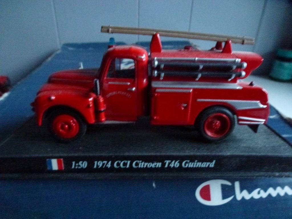 Citroen T46 Brandweer 1974 1:50 metaal, Ophalen of Verzenden, Nieuw, Bus of Vrachtwagen, Overige merken