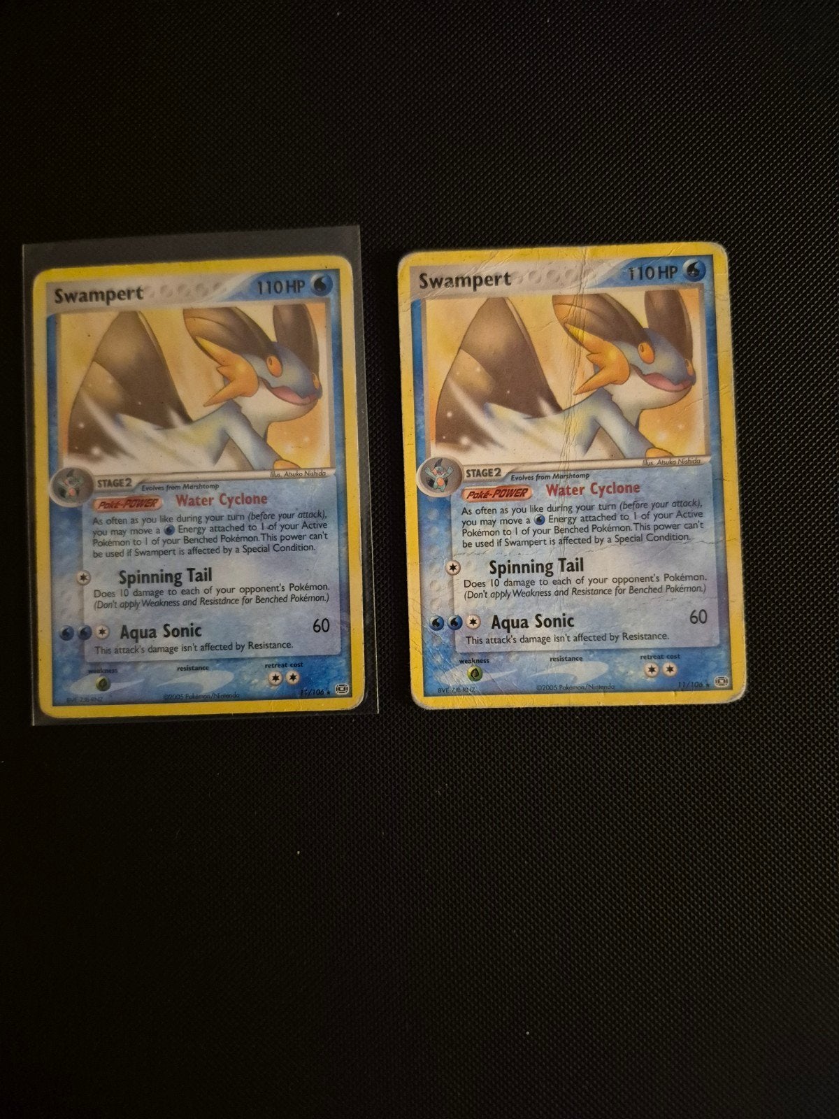 Swampert 11/106 holo (2x), Hobby en Vrije tijd, Verzamelkaartspellen | Pokémon, Ophalen of Verzenden