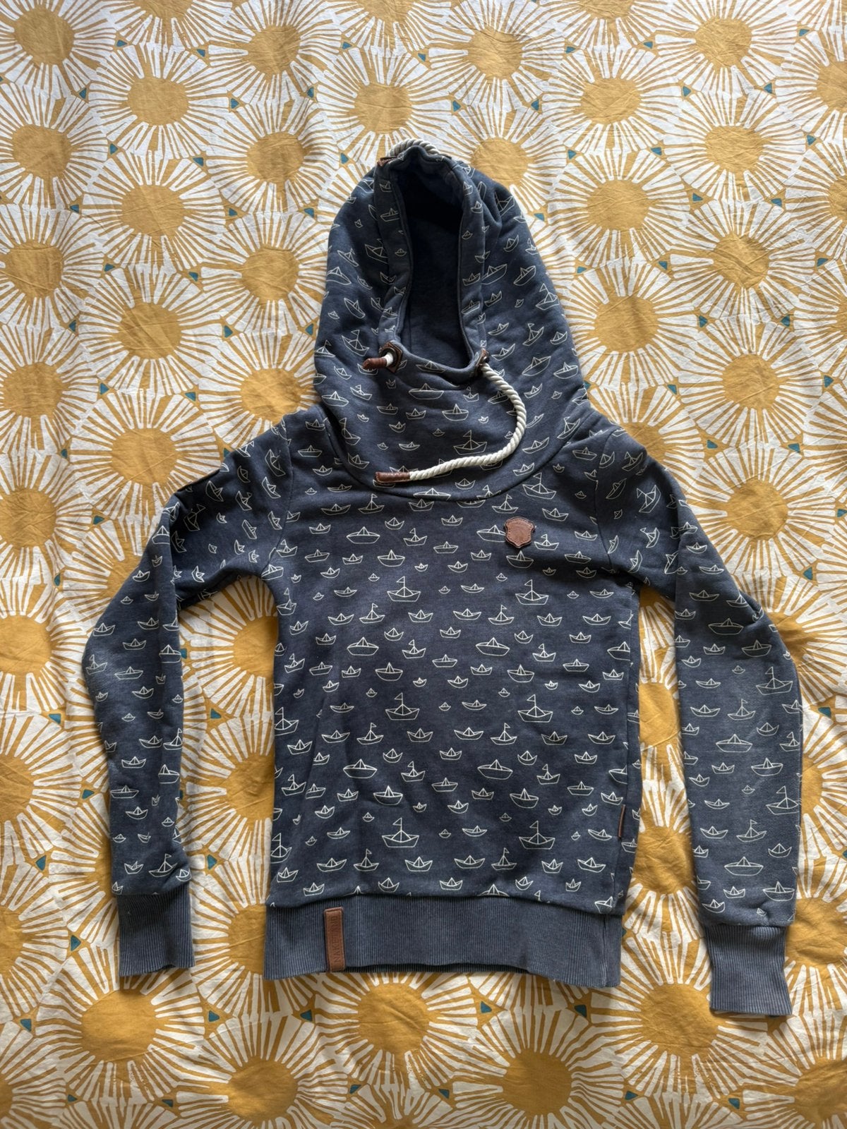 Naketano trui xs donkerblauw met zeilbootjes, Ophalen of Verzenden, Gedragen, Maat 34 (XS) of kleiner, Blauw