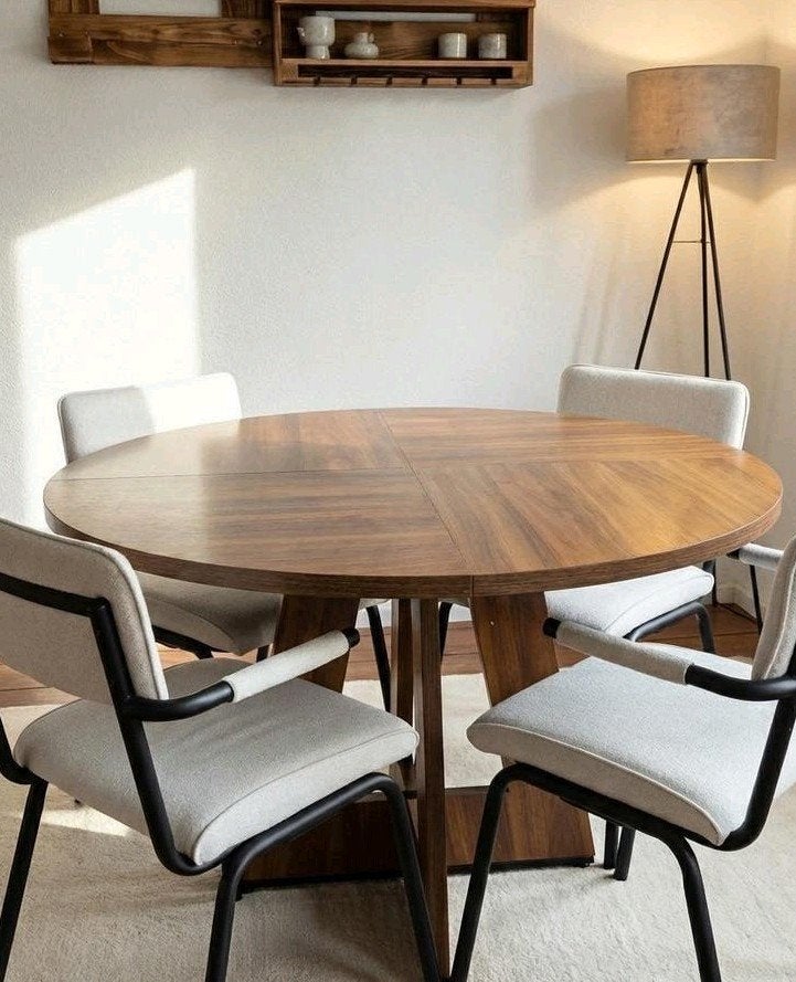 Nieuwe ronde eettafel 120 cm, Huis en Inrichting, Tafels | Eettafels, Ophalen, Rond, Nieuw, Vier personen