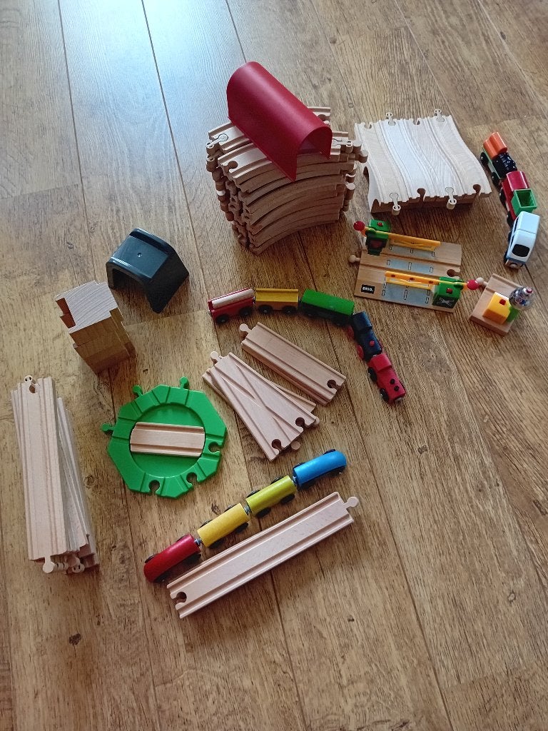 Houten treinset, Ophalen, Zo goed als nieuw