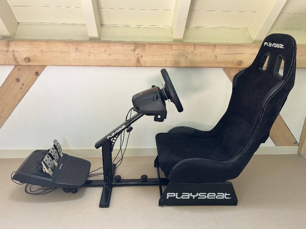 Playseat Evolution Alcantara + Logitech G29, Ophalen, Racestoel, RGB verlichting, Zo goed als nieuw