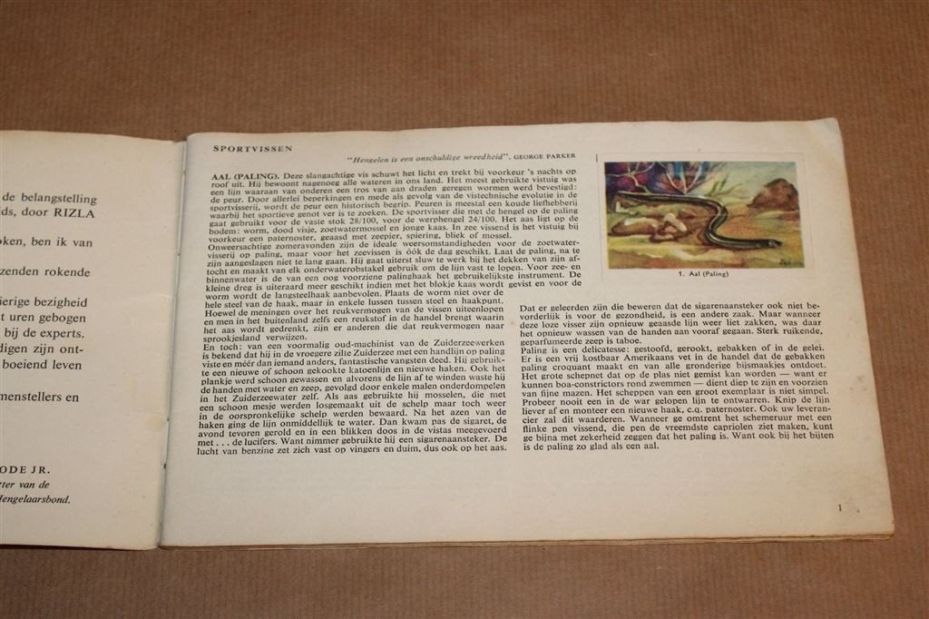 Zo Moet Je Vissen — Compleet Plaatjesalbum 1958, Boeken, Ophalen of Verzenden, Gelezen