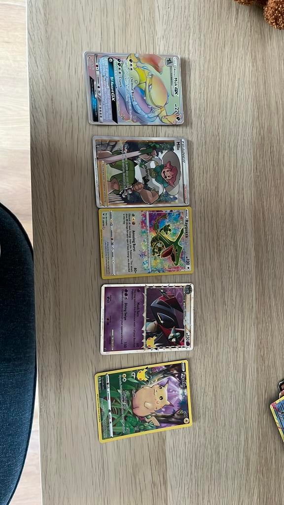 Zeldzame pokemonkaarten, Hobby en Vrije tijd, Verzamelkaartspellen | Pokémon, Ophalen of Verzenden, Zo goed als nieuw, Meerdere kaarten