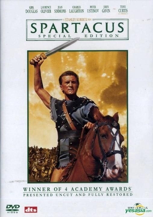 Spartacus Special Edition DVD - Stanley Kubrick Klassieker, 1960 tot 1980, Engels, Vanaf 16 jaar, Eerste persing