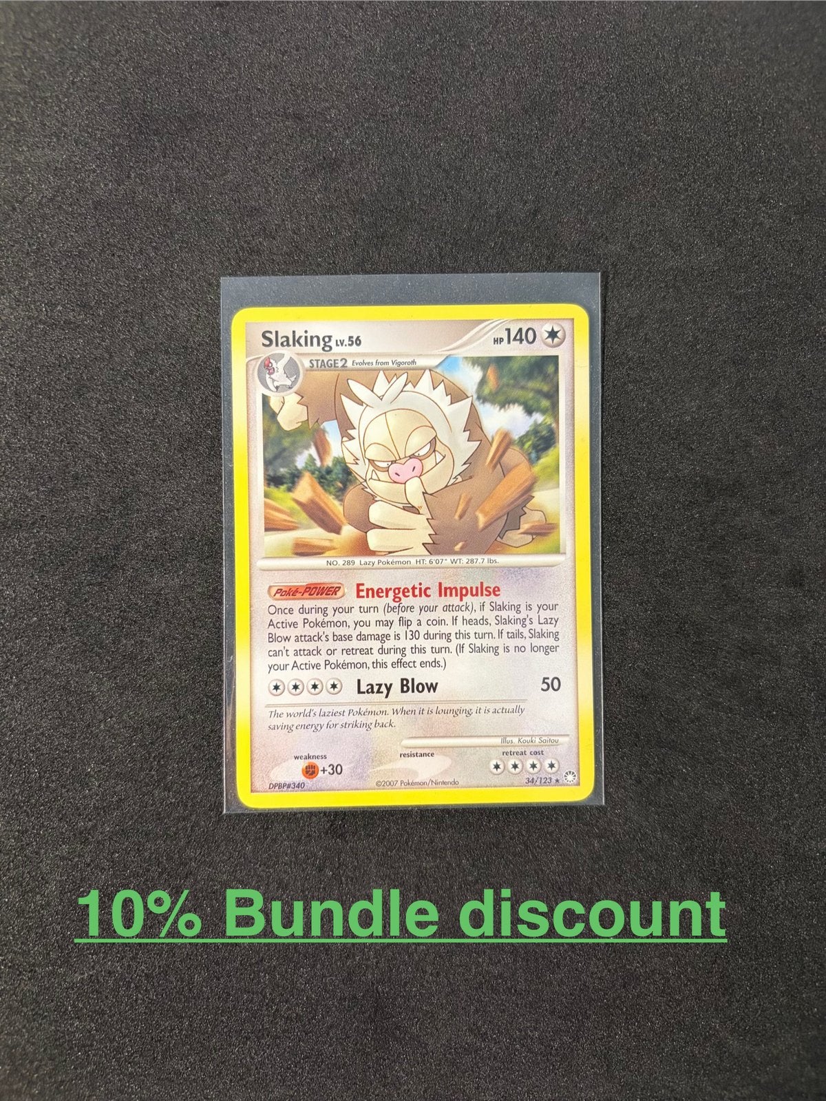 Pokemon kaart Slaking lv.56 (MT 34) - Mysterious Treasures, Ophalen of Verzenden, Zo goed als nieuw