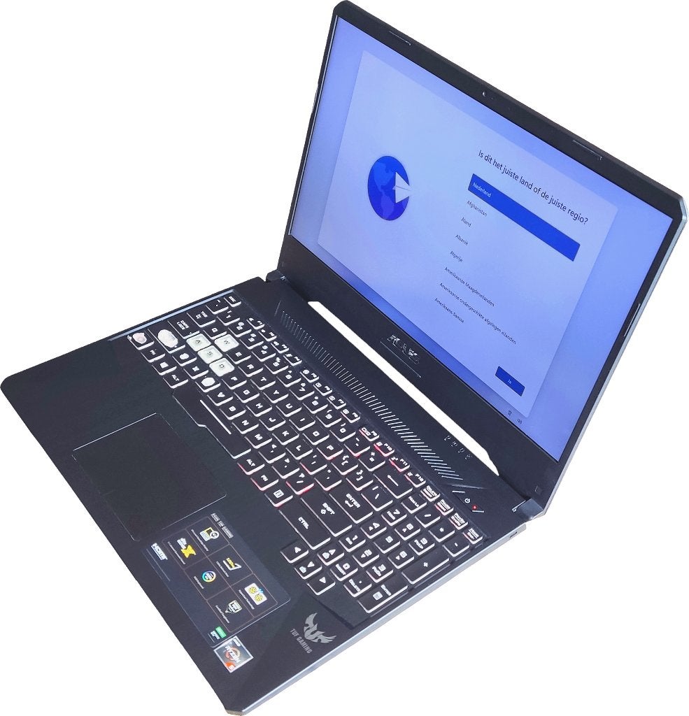 ASUS TUF Laptop | Ryzen 5, GTX 1050, 8GB, 512GB SSD, 15,6", Gebruikt, Met videokaart, 2 tot 3 Ghz, Qwerty