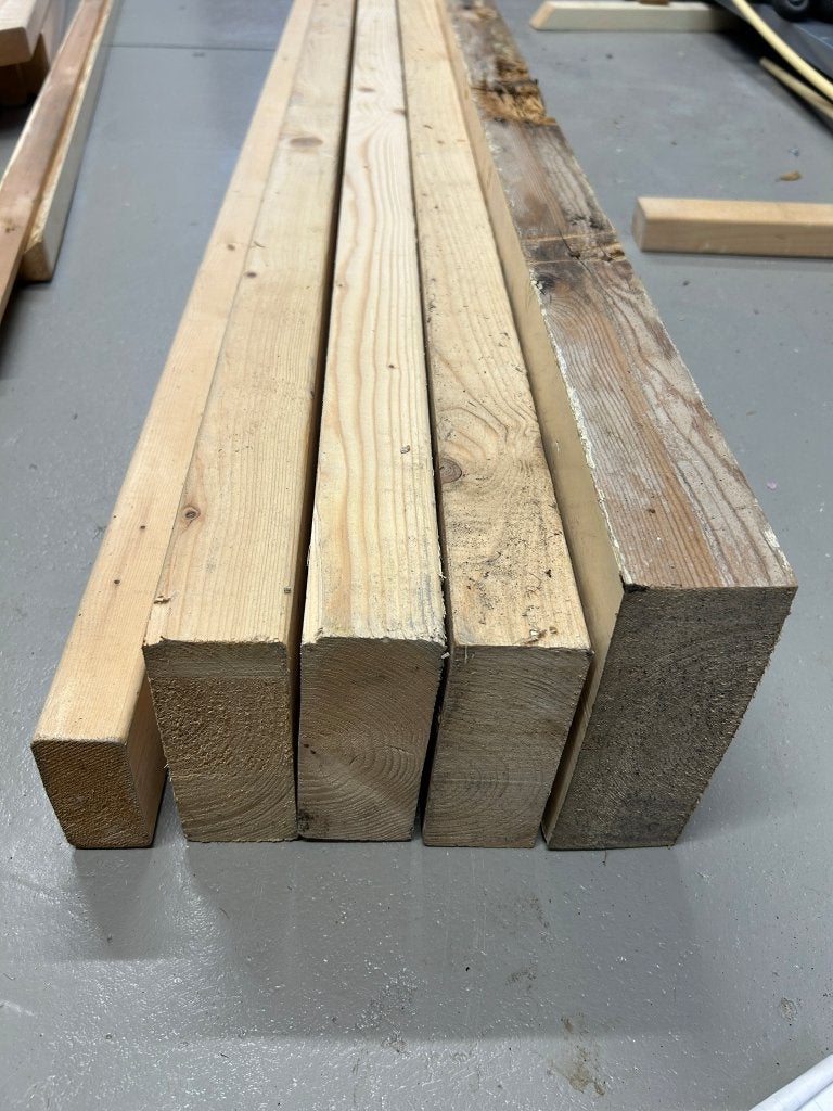 5 lange balken vurenhout (dit weekend ophalen), Ophalen, Zo goed als nieuw, Balk, Vuren