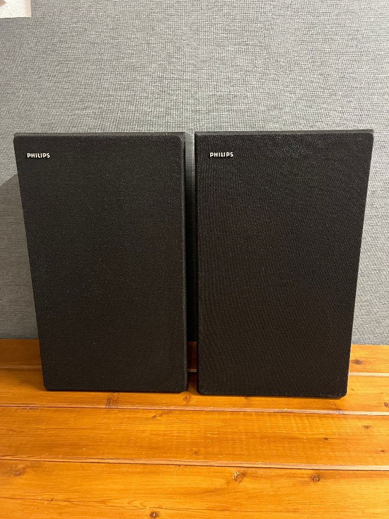 LEES TEXT AUB. Vintage Philips F9247 luidsprekers , boxen ., Stereo speakers, Philips, Gebruikt, Ophalen of Verzenden
