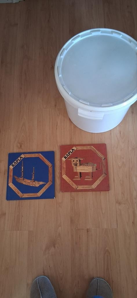 2 tonnen Kapla blokjes met 2 inspiratieboekjes, Ophalen of Verzenden, Gebruikt, Overige merken