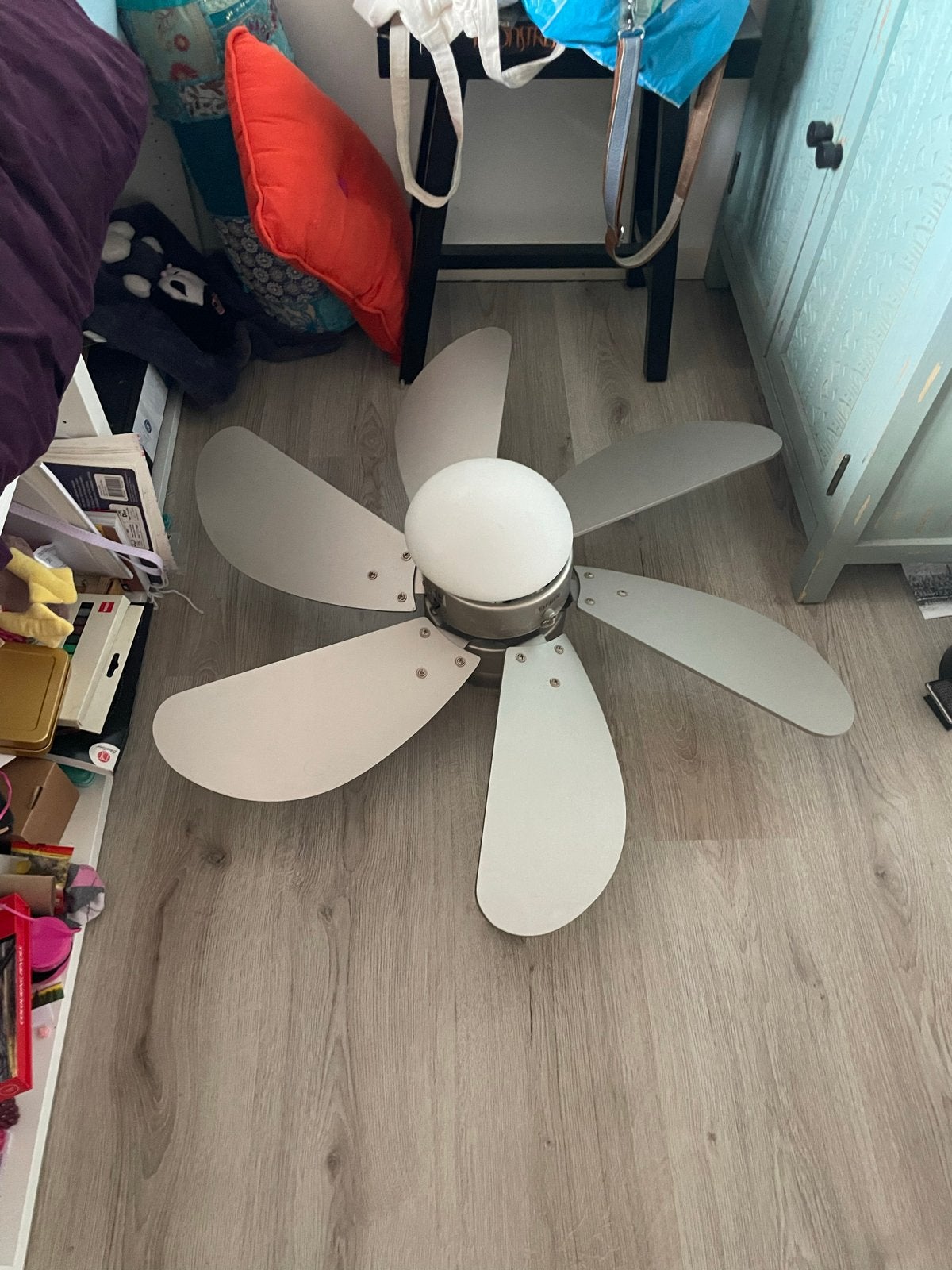 Plafondventilator met verlichting, Wit, Overige merken, Gebruikt, Overige fittingen