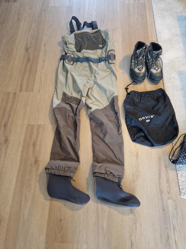 orvis waadpak maat mr en orvis schoenen, Watersport en Boten, Ophalen of Verzenden, Zo goed als nieuw, Overige typen