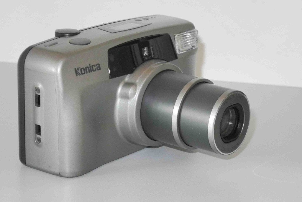Konica Z-up 110 met 38 -110 zoom, Ophalen of Verzenden, Gebruikt, Compact, Konica
