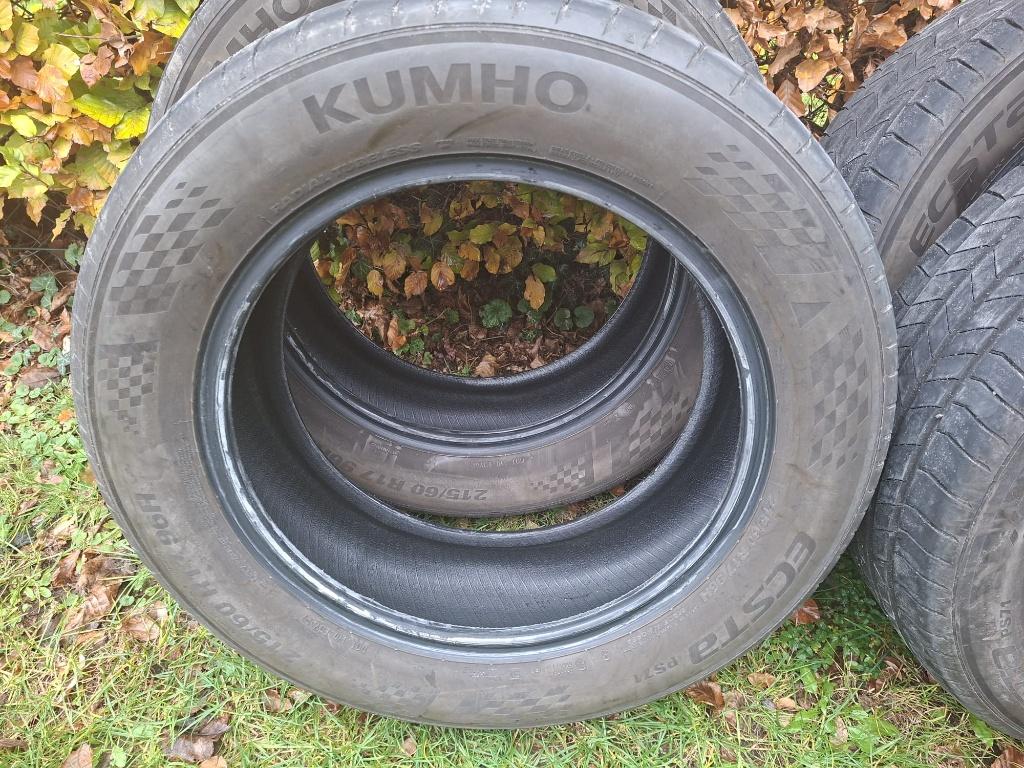 set Kumho zomerbanden 215/60 R17, Ophalen, 17 inch, Band(en), Personenwagen