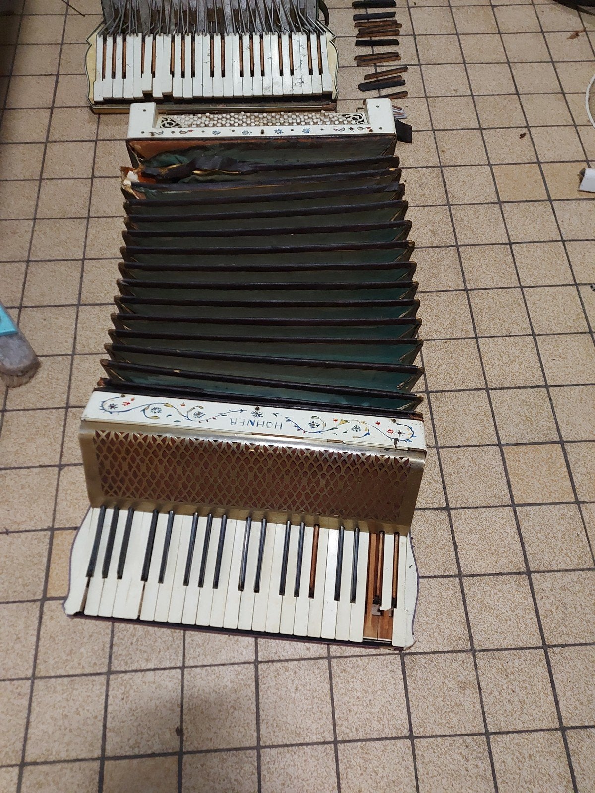 Hohner piano Accordeon - Opknapper/Onderdelen, Ophalen, Gebruikt, Hohner