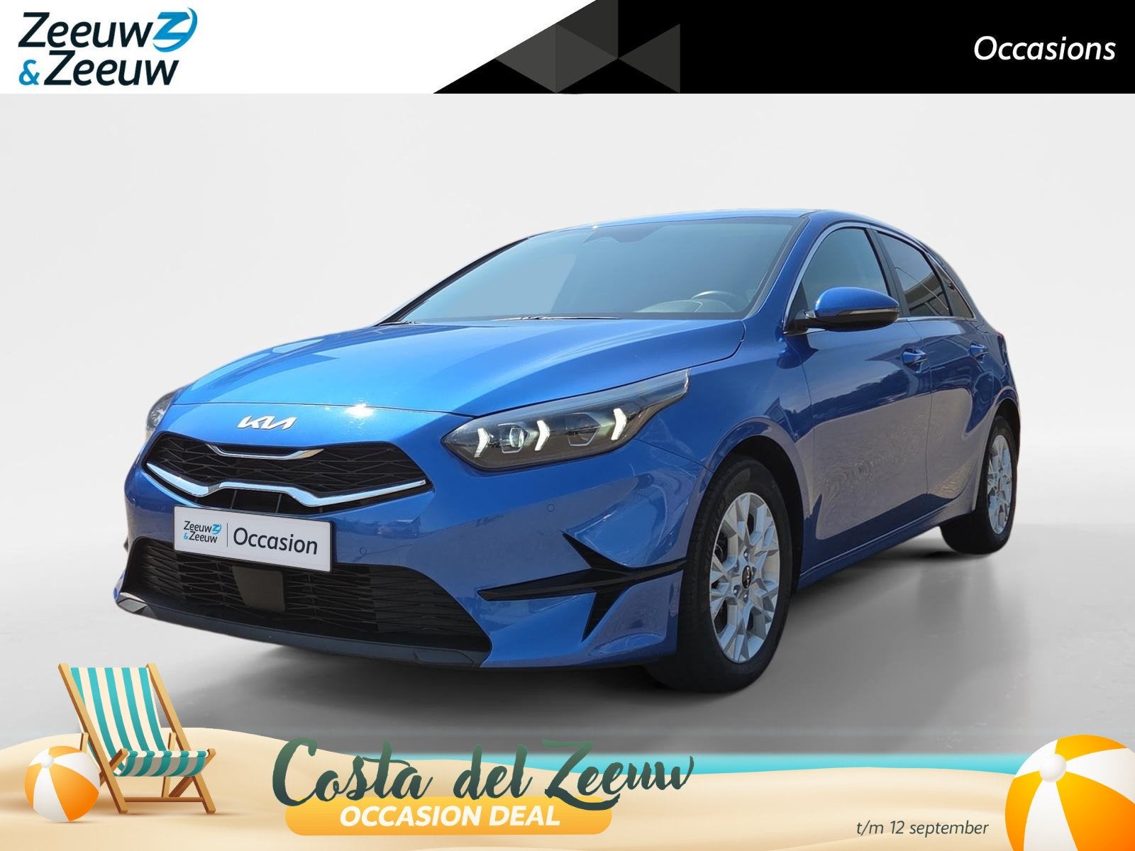 Kia Ceed 1.0i Turbo DynamicPlusLine Navi | Apple Carplay/And, Auto's, Kia, 12 maanden, 101 pk, Gebruikt, Blauw