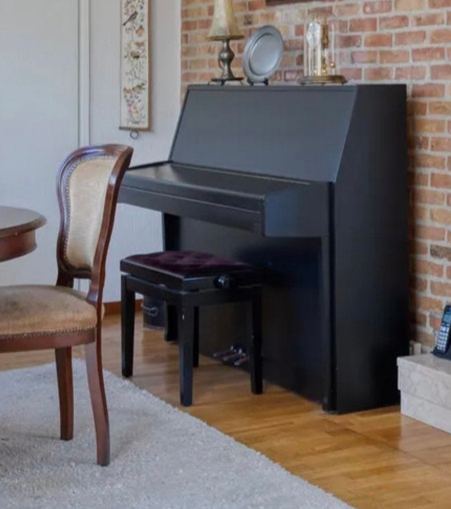 Mooie piano,  merk Rippen, Ophalen, Gebruikt, Zwart, Piano